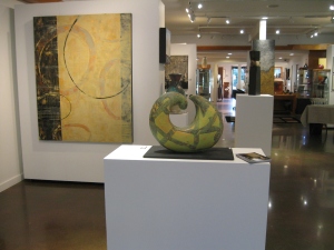 "Time Will Tell" in foreground and a look into the rest of the Gallery